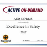 ARD Express Wins Excellence In Safety Award